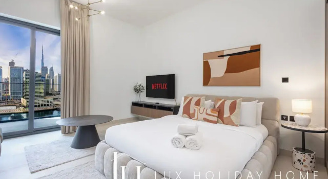 LUX The Modern Binghatti Canal Suite 2, Забронировать Апартаменты/квартира Апартаменты Эмирата Дубая, рядом с Дубайский аквариум, Апартаменты/квартира