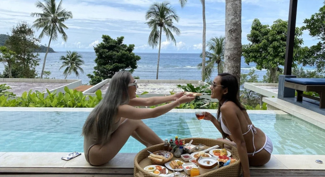 Вилла с балконом и с видом на море Nest Sense Resort