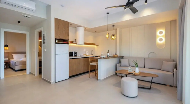 Апартаменты Superior Цокольный этаж с балконом Thalo Aegean Touch Apartments