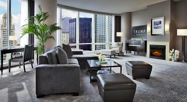 Двухместный люкс Deluxe c 1 комнатой с видом на реку Trump International Hotel & Tower Chicago