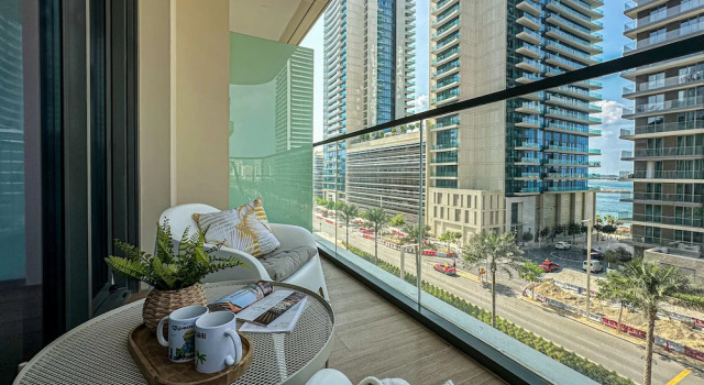 Апартаменты с балконом Marina Vista 2, Emaar Beachfront - Mint Stay