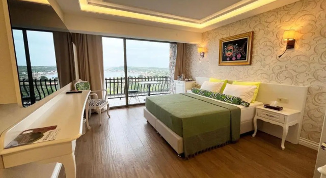 Двухместный номер Standard с балконом и с видом на море Assos Longevity Hotel