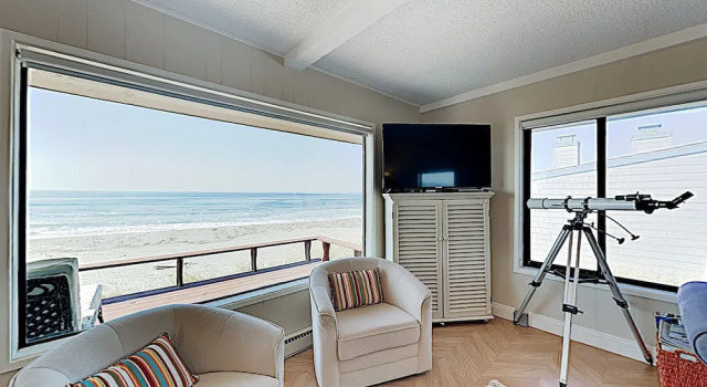 Large Beachfront Home w/ Wraparound Deck home