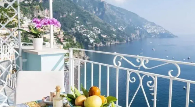 Двухместный номер Superior с балконом и с видом на море Palazzo Talamo