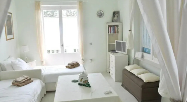 Apartment With 2 Bedrooms In Psathi, With Wonderful Sea View And Furnished Terrace - 700 M From The
