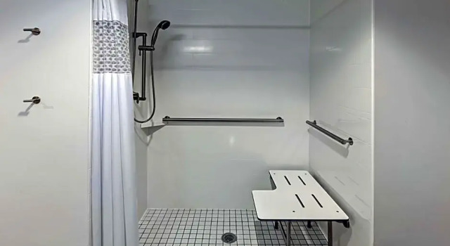 Двухместный номер для некурящих Mobility/Hearing Accessible with Roll-In Shower Hampton Inn and Suites Houston Heights I-10