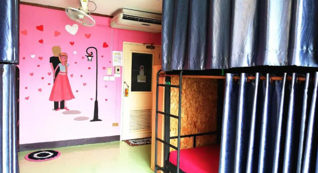 Кровать в общем номере (женский номер) Chiangmai Panda Hostel(2)