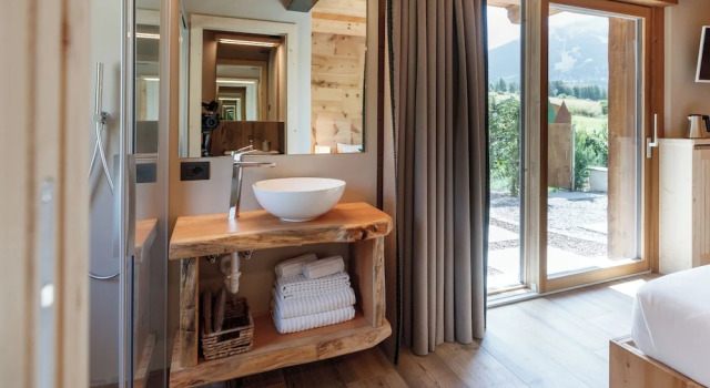 Двухместный номер Luxury с балконом и с видом на горы Agriturismo San Gallo