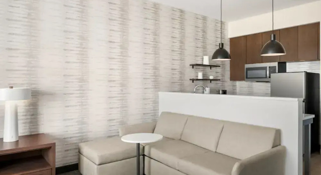 Четырёхместный люкс c 1 комнатой с видом на улицу Residence Inn by Marriott Milwaukee Brookfield at Poplar Creek