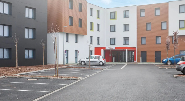 Кровать в общем номере Appart’City Confort Strasbourg Aeroport