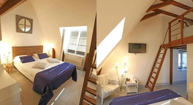 Семейный номер Standard Hôtel-Restaurant-Chambre Insolite Spa - Le XII de Luynes