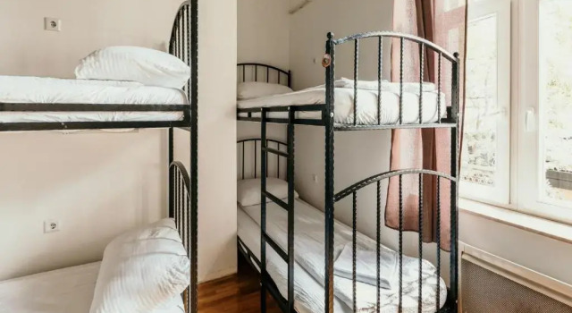 Кровать в общем номере Hostel Franz Ferdinand