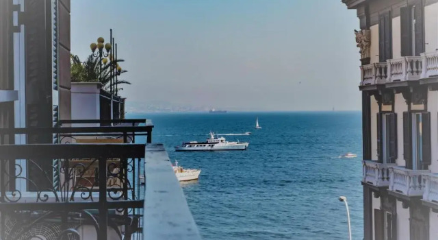 Двухместный номер Deluxe с балконом и с видом на море Di Palma Suite