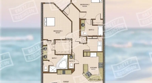 Номер Standard Phoenix Ix 703 2 Bedroom Condo