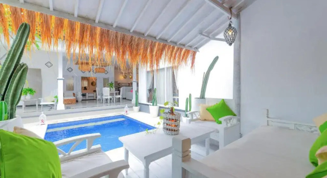 Smiling Cactus Villa, Rezervovat Vila Chaty v Bali, Chalupa