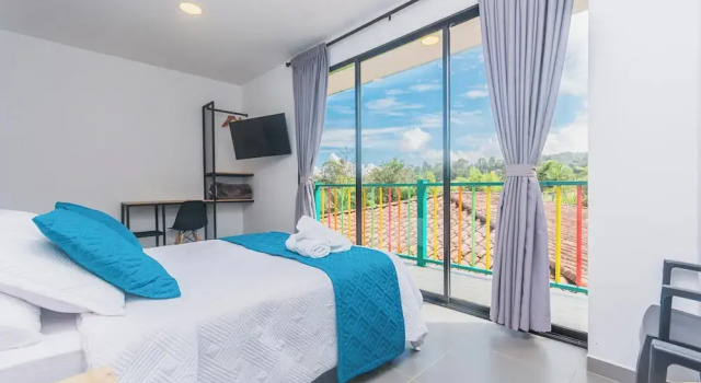 Двухместный номер Deluxe с балконом и с видом на сад Guatapé Country House Hotel