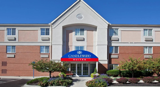 Кровать в общем номере Sonesta Simply Suites Columbus Airport Gahanna