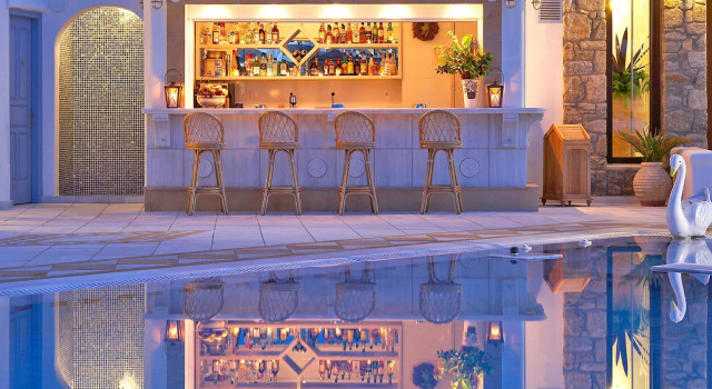 Grand Beach Hotel, Забронировать Отель Бизнес-отели Миконоса, рядом с Manto Open Air Cinema, 4* 5*