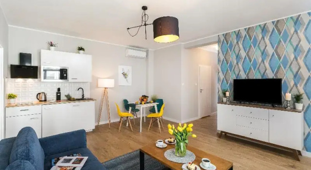 Апартаменты с 2 комнатами с балконом Vistula Boutique Exclusive Apartments