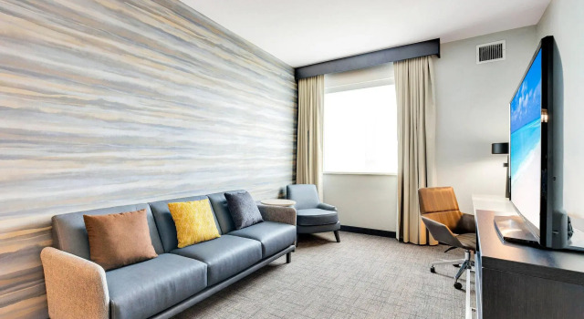 Четырёхместный люкс c 1 комнатой с видом на город Residence Inn by Marriott Corpus Christi Downtown
