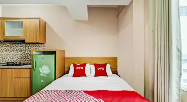 Номер Deluxe OYO 90266 Jarrdin Apartement By Bedpacker