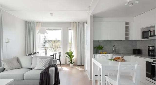 Апартаменты с 3 комнатами с балконом SleepWell Apartments Katajanokka
