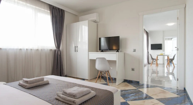 Апартаменты с 2 комнатами с видом на море Dune Beach Boutique Hotel