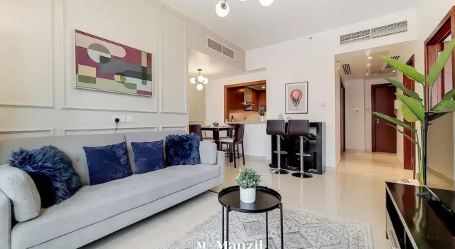 Апартаменты Luxury Modern 1BR Haven Near the Park, Offering Effortless Connectivity to Key Roads, Cloud A, Jumeirah Village Triangle by Deluxe Holiday Homes
