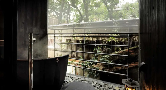 Двухместный номер № 203 Deluxe with Open-air Bath and Tatami Space с видом на сад Sowaka