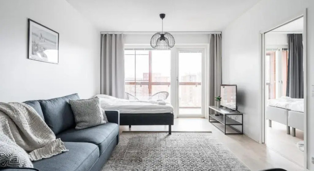 2ndhomes Tampere "Kaplan #2" Luxury Apartment - Sauna & Balcony