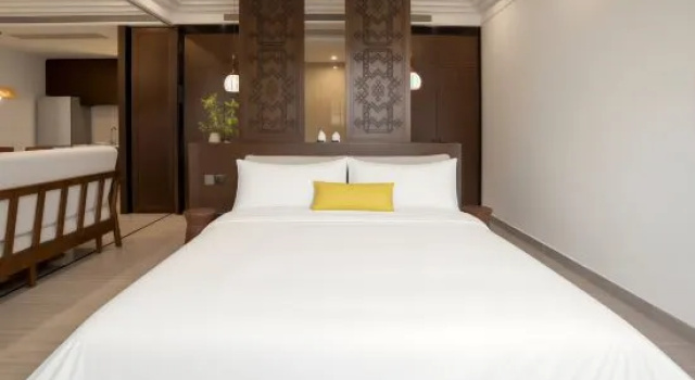 Кровать в общем номере CRC·Hylla Hotel (shimei Bay Hotel)