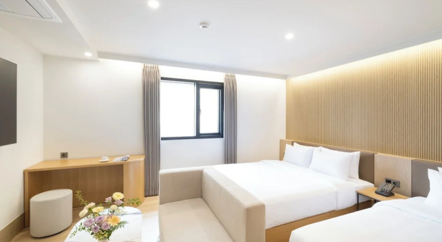 Двухместный номер Deluxe Busan H-AVENUE Hotel Seomyeon Station