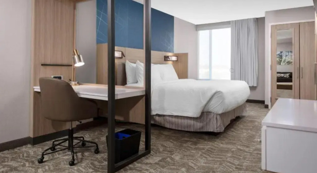 Двухместный люкс c 1 комнатой с видом на город SpringHill Suites Kansas City Airport