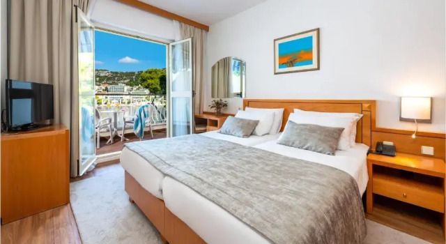 Двухместный номер Standard с балконом и с видом на море Hotel Splendid