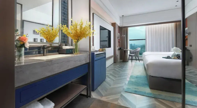 Elegant Hotel Guangzhou Pazhou Exhibition Center International Financial City, Rezervasyon Otel Guangdong otoparklı oteller, Otopark