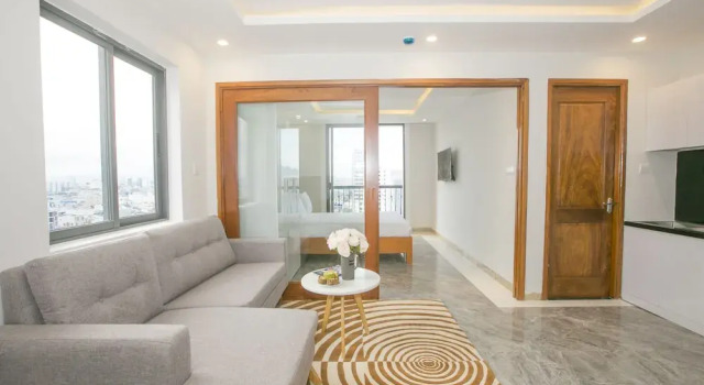 Двухместный номер Deluxe с балконом и с видом на город Misa Hotel & Apartment