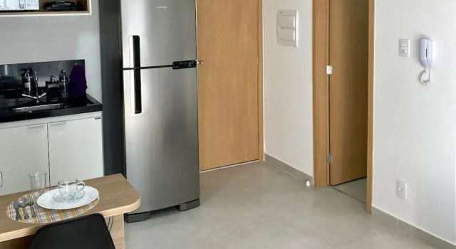 Студия AP 822 com Piscina, Academia e Coworking
