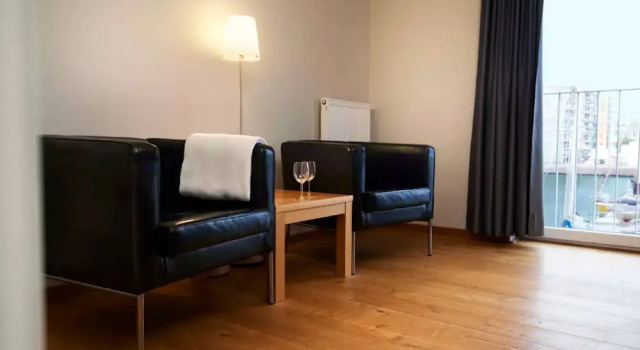 Двухместные апартаменты с видом на гавань Im-Jaich Boardinghouse Bremerhaven