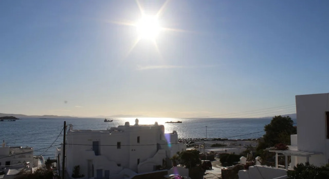 Четырёхместный номер Standard с балконом и с видом на море Stelios View Mykonos Town