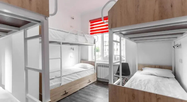 Łóżko w pokoju wieloosobowym (pokoju wieloosobowym dla mężczyzn) Registan Hostel