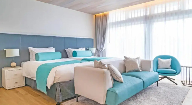 Трёхместный люкс с видом на сад Blue Ocean Hotel&Resort MIYAKOJIMA