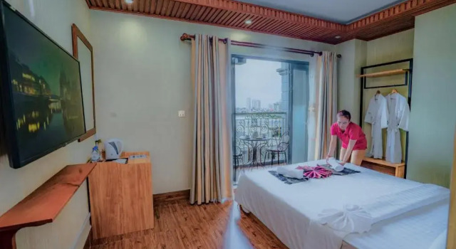 Двухместный номер Deluxe с видом на город Phuminh Hotel Riverside