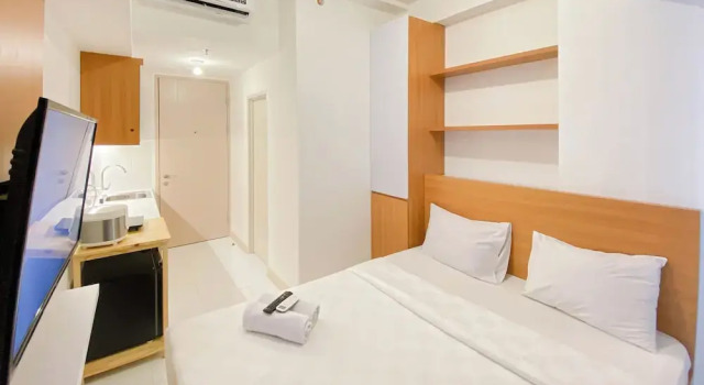 Студия Pleasurable And Tidy Studio At Tokyo Riverside Pik 2 Apartment