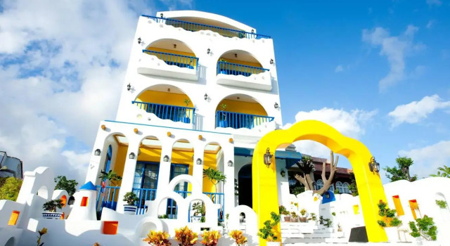 Кровать в общем номере Greece Style Hotel