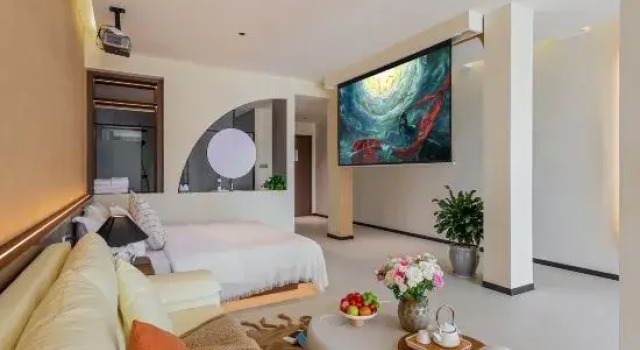 Двухместный люкс Deluxe Dali Qingjing Waterfront Vacation Apartment (Shuanglang Erhai)