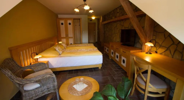Номер Superior Hotel a restaurace Palfrig