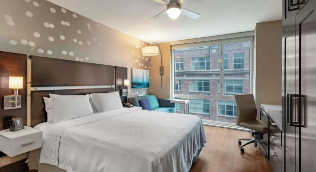 Двухместная студия Premium Efficiency Homewood Suites Midtown Manhattan Times Square South
