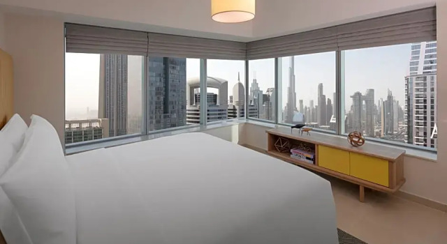 Люкс с 2 комнатами с видом на Бурдж-Халифа Staybridge Suites Dubai Financial Centre by IHG
