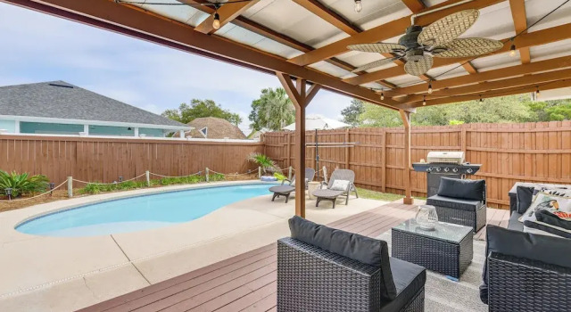 Коттедж Panama City Beach Home w/ Private Pool & Gas Grill