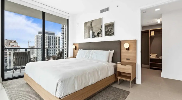 Bayside Breeze Downtown Luxury Tower Pool Gym, 预订 公寓 迈阿密海滩-邁阿密海灘 迈阿密都市区